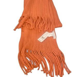 Soft and cozy coral colored scarf
